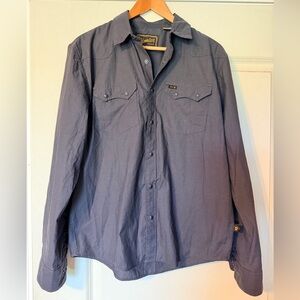 Howler Brothers dark gray sawhorse work shirt men’s Small